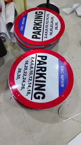 Round Shape Road Sign Board Used In Mall, Office And Hotel