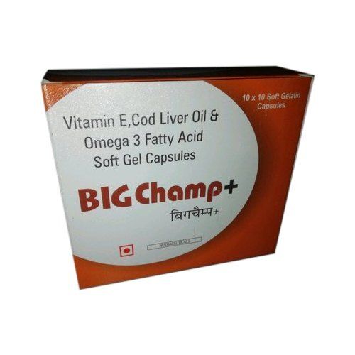 Vitamin E Cod Liver Oil And Omega 3 Fatty Acid Soft Gel Capsules