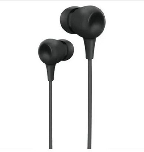 रेड एंड ग्रे 3.5 एमएम कनेक्टर्स ब्लैक वायर्ड ईयरफोन (मॉडल नंबर - Rx14)