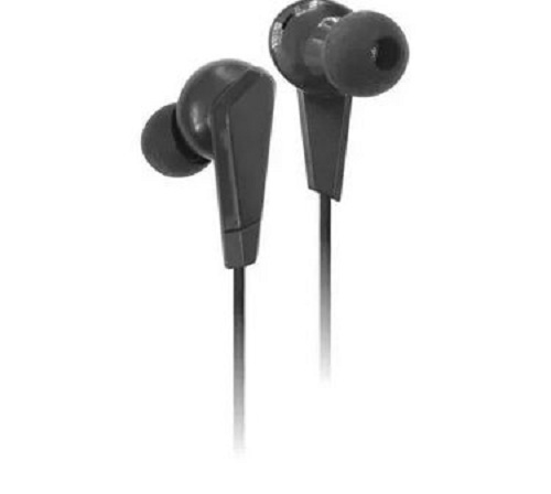 Red And Grey 3.5 Mm Connectors Black Wired Earphone (Model Number - T-26)