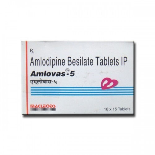 Amlovas-5 Amlodipine Valsartan 5 MG Hypertension Tablets, 10x15 Blister