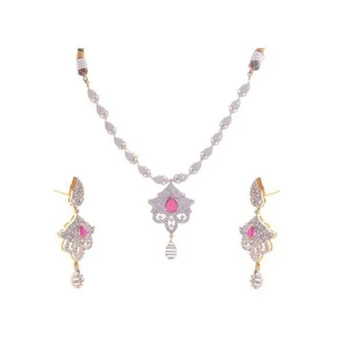 Beautiful Party Wear Fancy Pendant Necklace With Earrings Set 