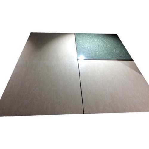 Slip Resistant Floor Mounted Square Shape Glossy Finish Plain Ceramic Tiles