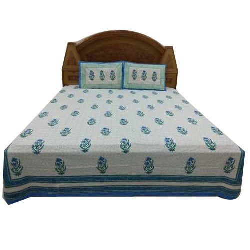 Full Size Soft Smooth Comfortable Floral Print Cotton Bedsheet 