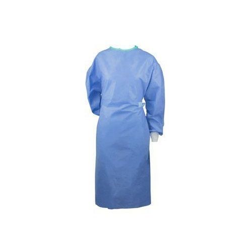Light Weight Full Sleeves Blue Disposable Surgical Gown