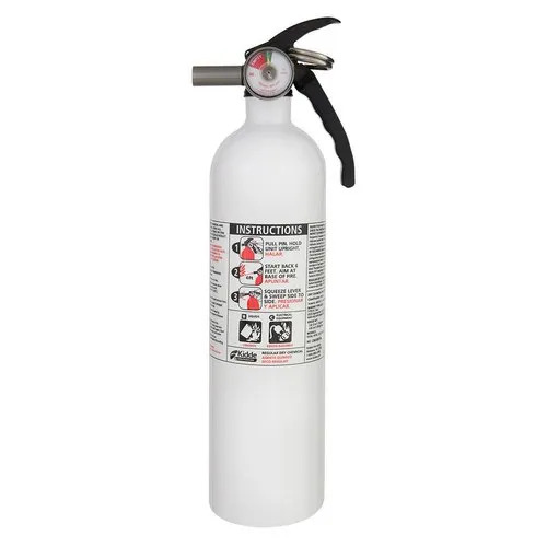 Mild Steel Fire Extinguisher - 2Kg ABC Dry Powder, Reliable Nature, Long Life Span, Leak Resistant, Sturdy Design for Home and Office Use