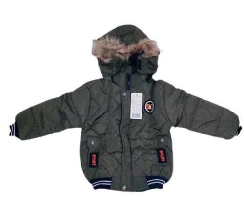 Multi Color Full Sleeves Plain Pattern Casual Wear Regular Fit Kids Winter Jacket  Application: Industrial