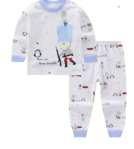 Multi Color Round Neck Full Sleeves Regular Fit Printed Pattern Kids Baby Suit