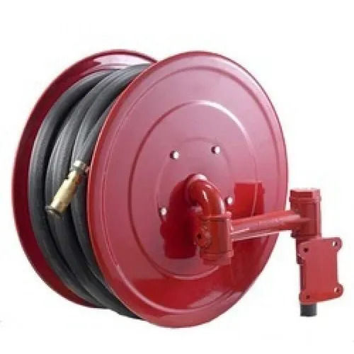 Cotton Sturdiness In Construction Easy To Install Color Coated First Aid Hose Reel Drum Set