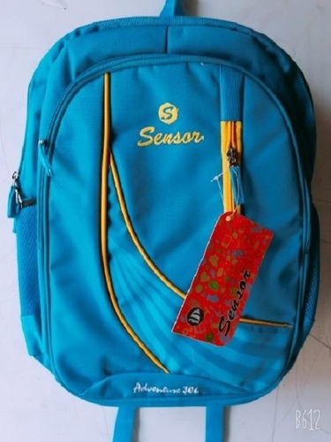 Zipper Closure Type Plain Blue Color Mens Backpack Bag With High Weight Bearing Capacity