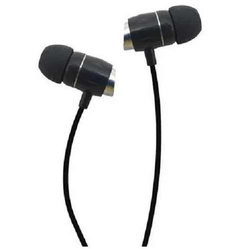 Milky 3.5 Mm कनेक्टर्स ब्लैक वायर्ड ईयरफ़ोन (मॉडल संख्या - Rx-70)