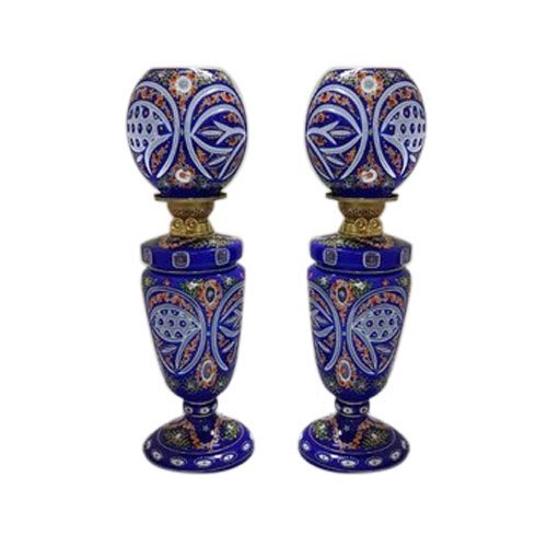 3 Kg Ceramic Table Lamp - Color: Multi Color