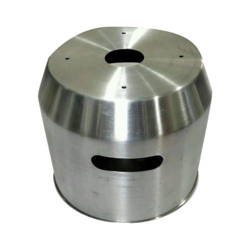 Silver Aluminium Machinery Pot