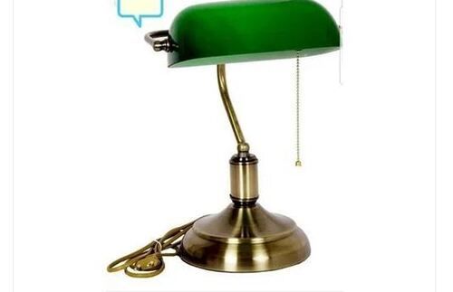 Supporting Supplies Bankers Table Lamp For Home Decorative With Antique Style, Led Light