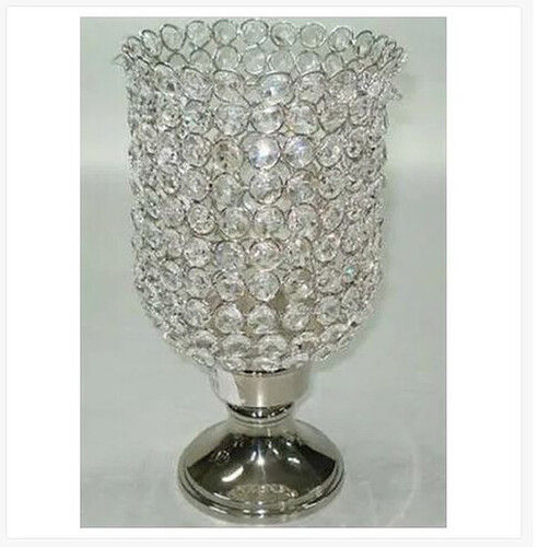 Decorative Crystal Table Lamp With Led Lighting And Steel Body Material, Color Temperature 4000k