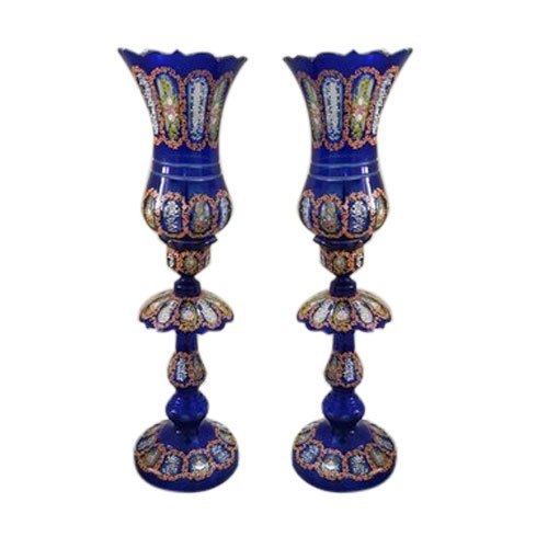 Decorative Glass Table Lamp - Color: Multi Color