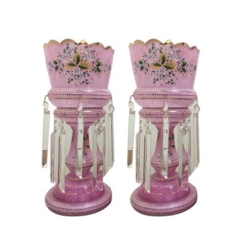 Designer Glass Table Lamp - Color: Multi Color