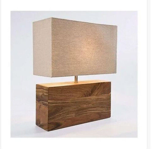 Fancy Wooden Lamp With Dimension 10 x 4 Inch And LED Lighting, Plastic Body Material