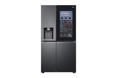 Silver LG Side By Side Refrigerator