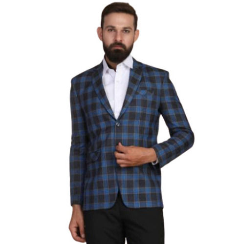Supporting Supplies Multi Color Full Sleeves Check Pattern Regular Fit  Formal Wear Men's Blazer at Best Price in Gurugram