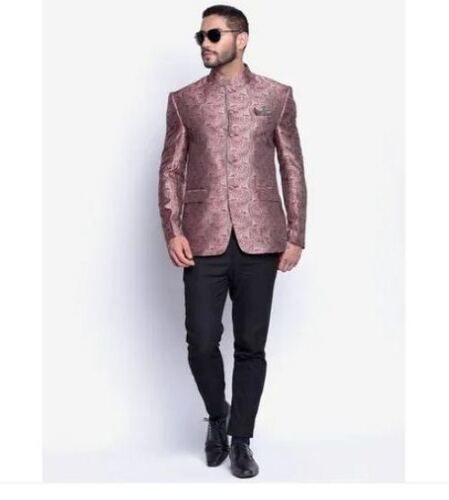 Multi Color Polyester Fabric Full Sleeves Slim Fit Printed Pattern Wedding Wear Men'S Blazers