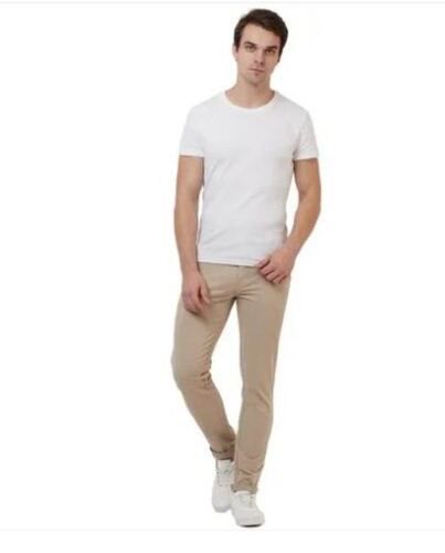 Multi Color Pure Cotton Fabric Chinos Style Slim Fit Casual Wear Men'S Trousers  Usage: Industrial