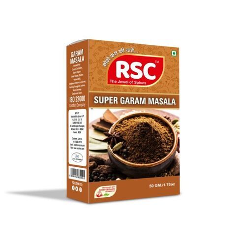 Natural Rich Taste No Artificial Color Dried Brown Super Garam Masala Powder