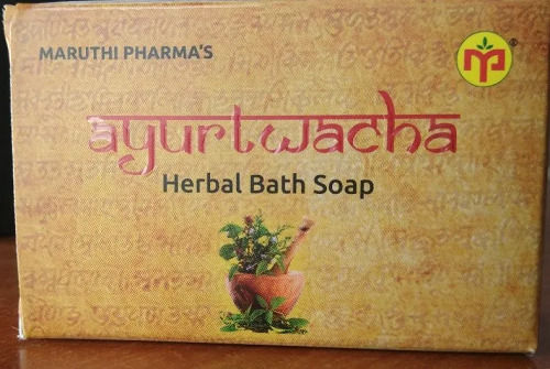 Pack Of 100gm, 100% Natural Ayurtwacha Herbal Bath Soap, Improves Skin Glow