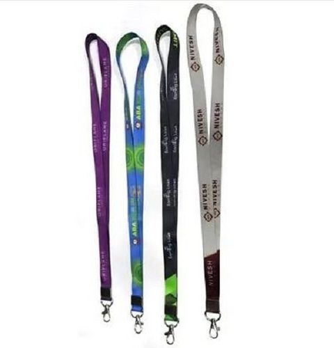 Polyester and Satin Multicolor Digital Printed ID Card Neck Lanyard, 17.5-18 Inch Length