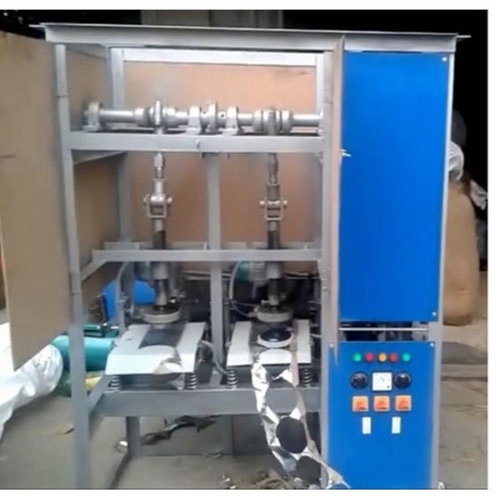 Blue Semi Automatic Double Die Dona Making Machine