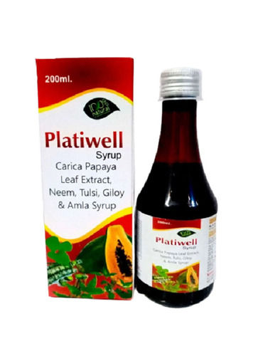 Shelf Life 24 Months Pack Of 200 Ml Bottle, Platiwell Syrup Ayurvedic Medicine