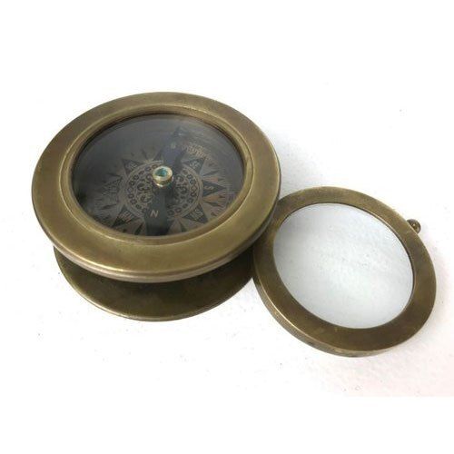 Cotton Vintage Antique Compass With Weight Upto 500 Gm, Round Shape