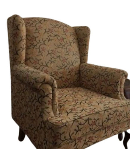 Multicolor Stylish Wooden Wing Chair 