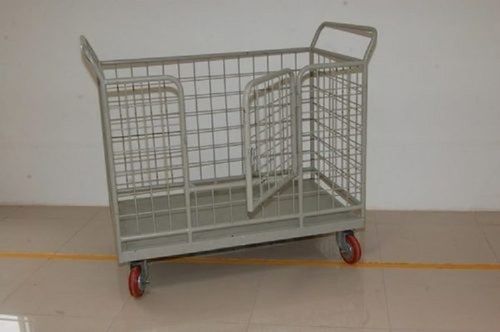 1.5-2 Feet Height Four Wheels Stainless Steel Fabric Storage and Moving Trolley