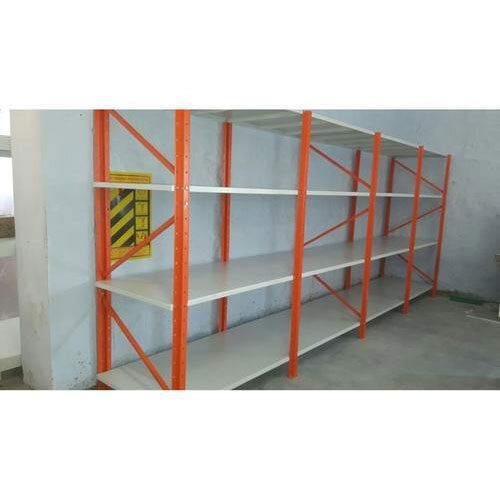 6-8 Feet Paint Coated Mild Steel Warehouse Storage Rack with Upto 650Kg Capacity