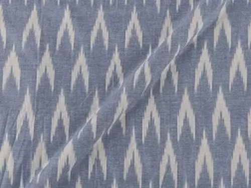 Plain Blue Cotton Woven Fabric