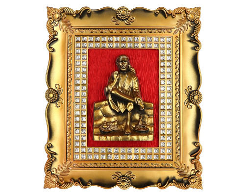 Fine Finished Perfect Shape Sai Baba Photo Frame