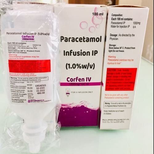 Paracetamol Infusion, Packaging Size 100ml