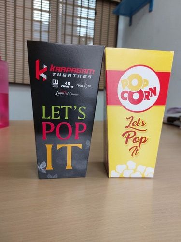 Popcorn Packing Box For Theatres, Shopping Malls And Parties