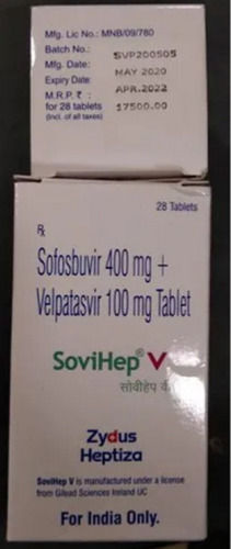 Sofosbuvir 400 Mg+Velpatasvir 100 Mg Tablets, 28 Tabls Blister Pack