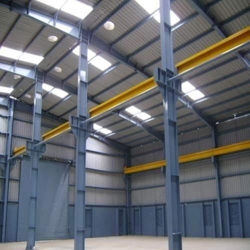 Silver Steel Prefab Warehouse Industrial Shed