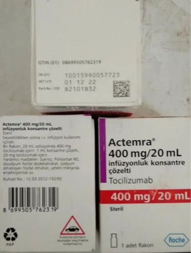Liquid Tocilizumab Actemra Injection 400Mg/20Ml Vial Pack