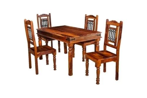 Machine Made Wooden 4 Seater Dining Table