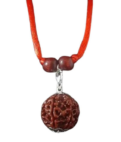 Copper 15Mm Diameter Brown Round Daily Wear 6 Mukhi Natural Rudraksha Beads For Mala