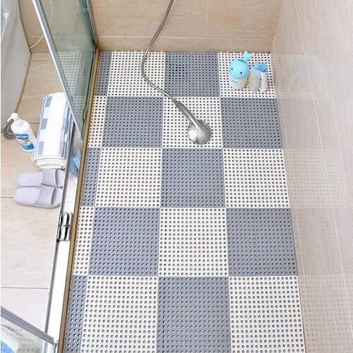 Bathroom Floor Tile, Non Slip And Anti Chemical Use Body Material: Plastic