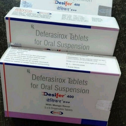 Desifer-400 Deferasirox Tablets 400mg, 5x6 Tablets Strips Pack