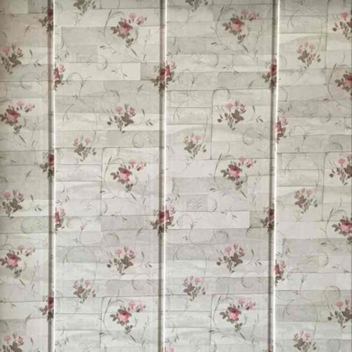 Flower Patterned Pvc Plastic Laminated Wall Sheet For Wall Decoration Grade: Commercial Use