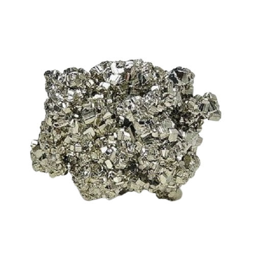 Silver Golden Pyrite Rough Semi Precious Stones For Jewellery