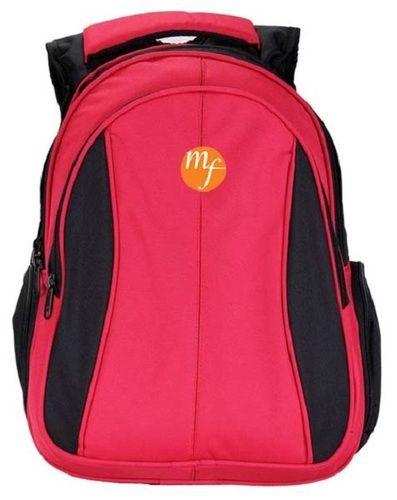 Plain Black And Pink Color School Bag With High Weight Bearing Capacity