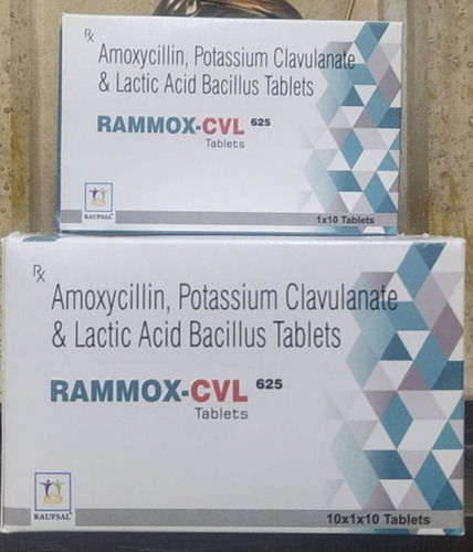 Rammox-cvl 625 एमोक्सिसिलिन, क्लैवुलानिक एसिड और लैक्टिक एसिड बैसिलस टैबलेट